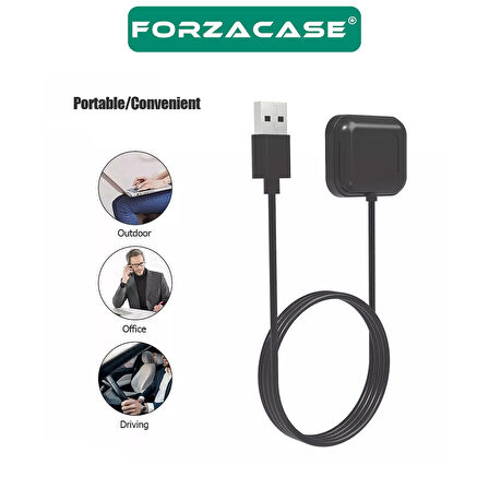 Forzacase Oppo Watch 3 / 3 Pro / 2 ile uyumlu Manyetik Şarj Kablosu 1m - FC017