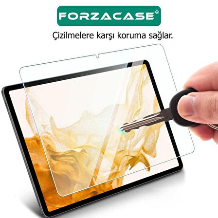 Forzacase Samsung Galaxy Tab S7 11’’ T870 ile uyumlu Temperli Kırılmaz Cam Ekran Koruyucu - FC021