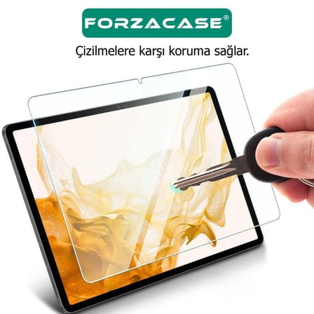 Forzacase iPad Air 13 2026 13 inch ile uyumlu Temperli Kırılmaz Cam Ekran Koruyucu - FC021