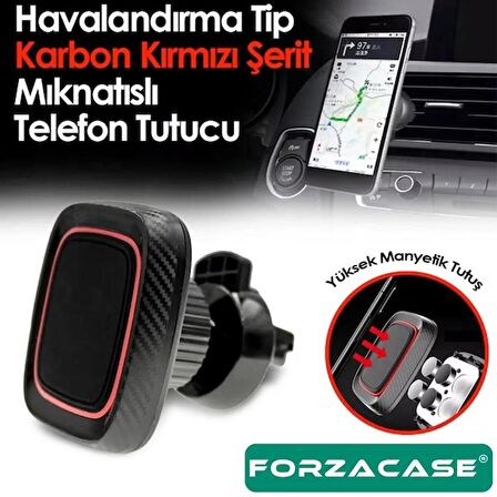 Forzacase Güçlendirilmiş Mıknatıslı Izgaralıktan Araç Içi Telefon Tutucu - FC055