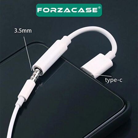 Forzacase Type-C to 3.5 mm Kulaklık Çevirici Jack Adaptör - FC060