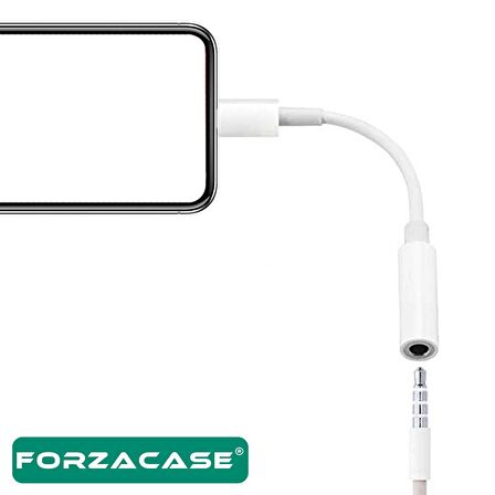 Forzacase Lightning to 3.5 mm Kulaklık Çevirici Jack Adaptör - FC062