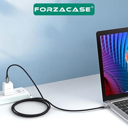 Forzacase Type-C to Type-C 60W 3A PD Hızlı Şarj ve Data Kablosu 1m - FC066