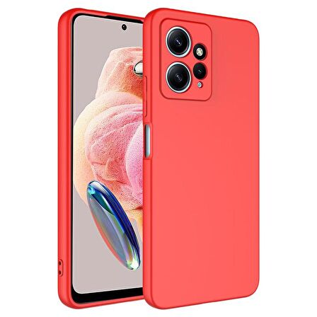 Forzacase Xiaomi Redmi Note 12 4G uyumlu Liquid Serisi İçi Kadife Lansman Silikon Kılıf