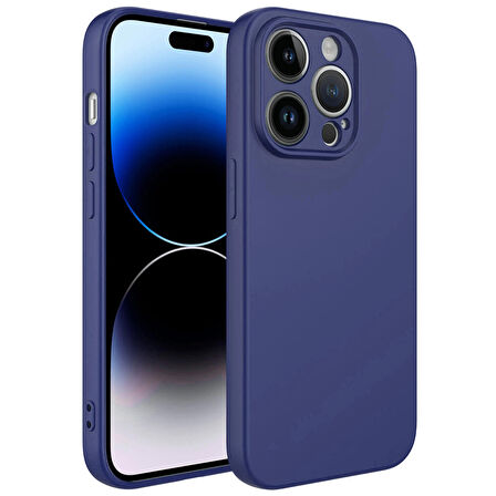 Forzacase iPhone 14 Pro uyumlu Liquid Serisi İçi Kadife Lansman Silikon Kılıf
