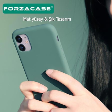 Forzacase Xiaomi Redmi 12C uyumlu Liquid Serisi İçi Kadife Lansman Silikon Kılıf