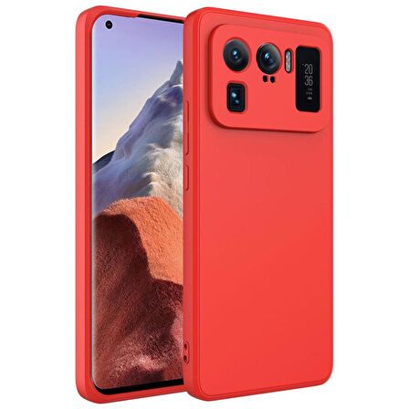 Forzacase Xiaomi 11 Ultra uyumlu Liquid Serisi İçi Kadife Lansman Silikon Kılıf
