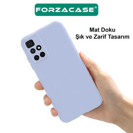Forzacase Realme C55 uyumlu Maxim Serisi Mat Silikon Kılıf