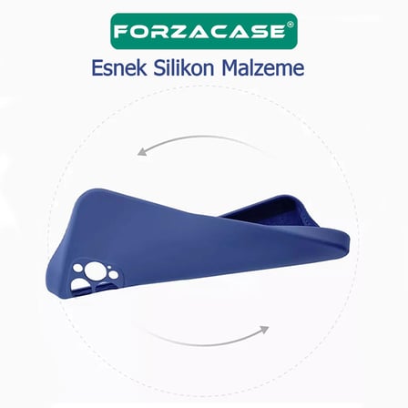 Forzacase Realme C55 uyumlu Maxim Serisi Mat Silikon Kılıf