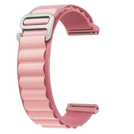 Forzacase Samsung Gear S4 46mm için Kancalı Kumaş Kordon Kayış - FC156