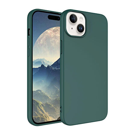 Forzacase iPhone 15 uyumlu Liquid Serisi İçi Kadife Lansman Silikon Kılıf