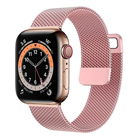 Forzacase Apple Watch 8 45mm ile uyumlu Metal Mıknatıslı Kordon Kayış - FC157
