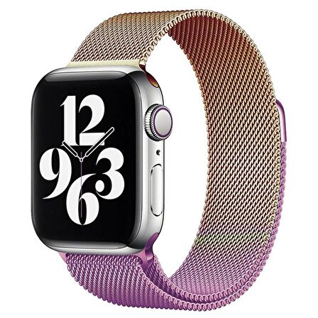 Forzacase Apple Watch 9 45mm ile uyumlu Metal Mıknatıslı Kordon Kayış - FC157