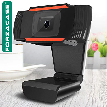 Forzacase 1080P Ayarlanabilir Tak ve Çalıştır Mikrofonlu Görüntülü Web Kamerası Webcam - FC1020