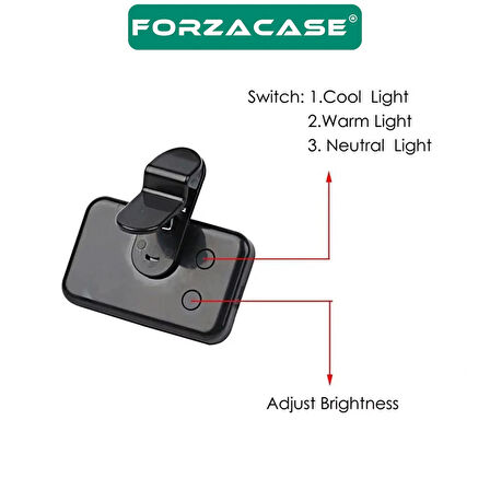 Forzacase Cep Telefonu , Kameralar ve PC için Şarj Edilebilir Ürün Çekim Video Işığı Softbox - FC1024