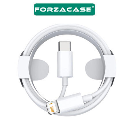 Forzacase iPad Tabletler ile uyumlu 20W Type-C to Lightning PD Şarj ve Data Kablosu 1 metre - FC1029