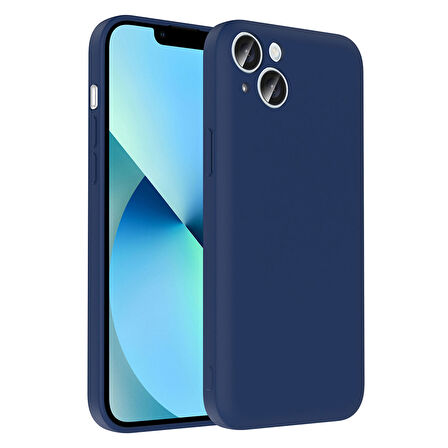 Forzacase iPhone 13 ile uyumlu Kamera Korumalı Kartlık Hazneli Silikon Kılıf - FC1040