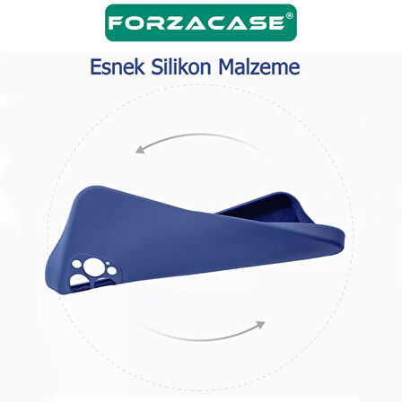 Forzacase iPhone 15 Plus ile uyumlu Kamera Korumalı Kartlık Hazneli Silikon Kılıf - FC1040