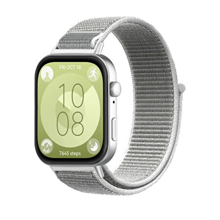 Forzacase Huawei Watch Fit 4 / Fit 4 Pro ile uyumlu Hasır Örgü Cırtlı Kordon Kayış - FC1056