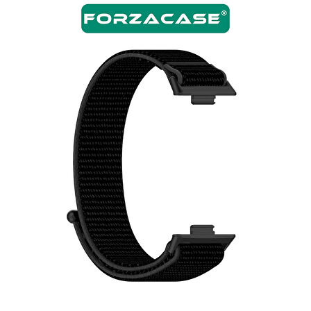 Forzacase Huawei Watch Fit 4 / Fit 4 Pro ile uyumlu Hasır Örgü Cırtlı Kordon Kayış - FC1056