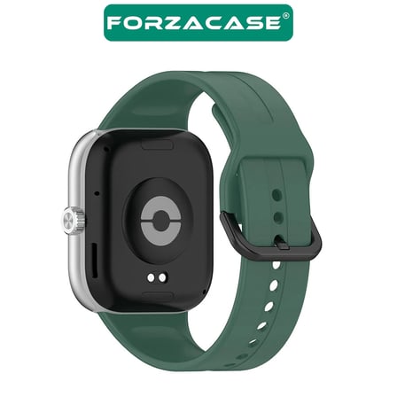 Forzacase Xiaomi Redmi Watch 6 Active ile uyumlu Tokalı Çizgi Desen Silikon Kordon Kayış - FC1062