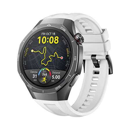 Forzacase Huawei Watch GT 5 Pro 46mm ile uyumlu Özel Tasarım Tokalı Silikon Kordon Kayış - FC1063