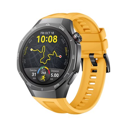Forzacase Huawei Watch GT 5 Pro 46mm ile uyumlu Özel Tasarım Tokalı Silikon Kordon Kayış - FC1063