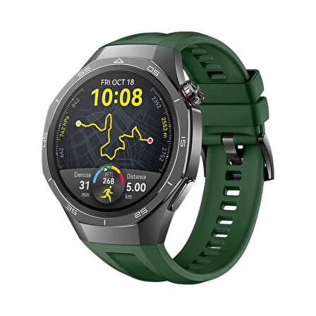 Forzacase Huawei Watch GT 5 Pro 46mm ile uyumlu Özel Tasarım Tokalı Silikon Kordon Kayış - FC1063
