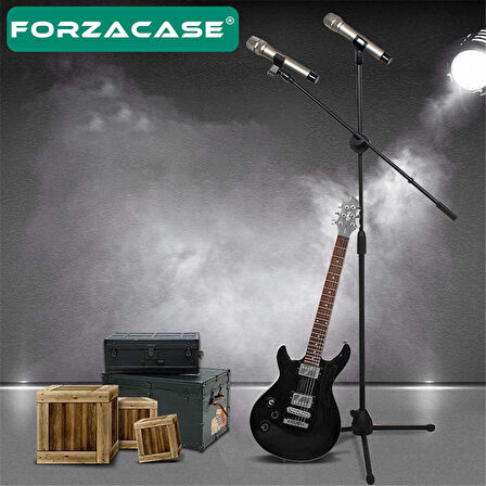 Forzacase Zemin için 360 Döner Profesyonel Metal Mikrofon Standı 170 cm  - FC1075