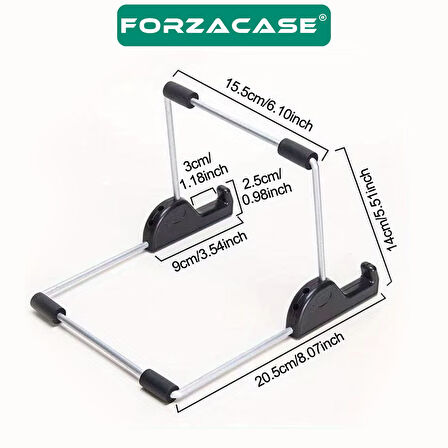Forzacase Samsung Galaxy Tab A9 Plus uyumlu Bluetooth Kablosuz Klavye Mouse + Tablet Standı - FC1088