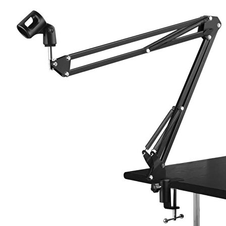 Forzacase Makas Kol Tasarımlı Ayarlanabilir Masa Tipi Mikrofon Standı 35cm x 35cm - FC1090