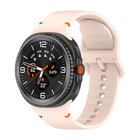 Forzacase Samsung Galaxy Watch 8 Ultra ile uyumlu Tokalı Silikon Kordon Kayış - FC1092