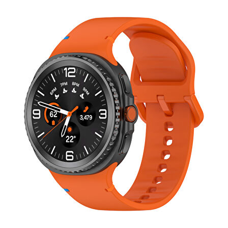 Forzacase Samsung Galaxy Watch 8 Ultra ile uyumlu Tokalı Silikon Kordon Kayış - FC1092