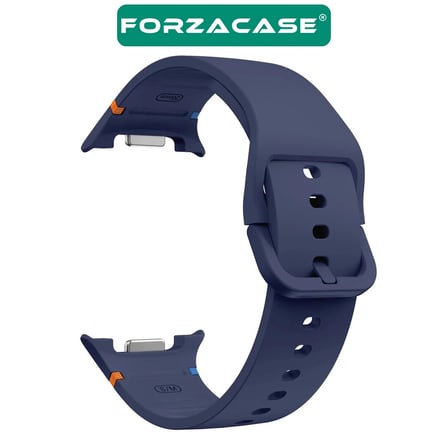 Forzacase Samsung Galaxy Watch 9 44 mm ile uyumlu Tokalı Silikon Kordon Kayış - FC1092