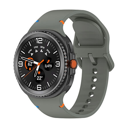 Forzacase Samsung Galaxy Watch 8 Classic ile uyumlu Tokalı Silikon Kordon Kayış - FC1092