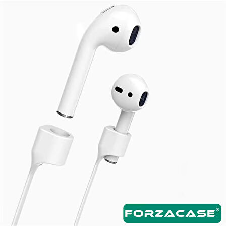 Forzacase AirPods 1 2 3 4 Pro 1-2. Nesil ile Uyumlu Manyetik Mıknatıslı Silikon Kulaklık İpi - FC1097