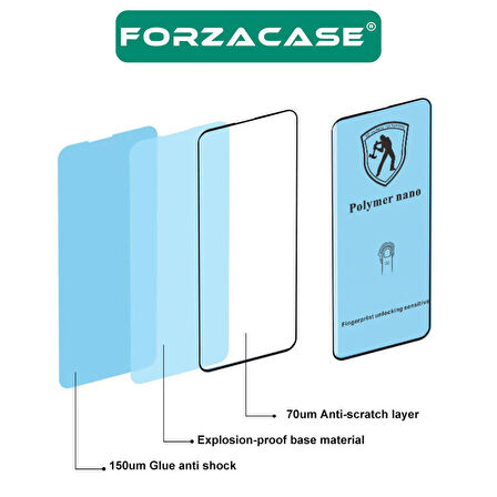 Forzacase Samsung Galaxy S24 Ultra için Çerçeveli Polymer Nano Esnek Ekran Koruyucu Film - FC336