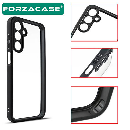Forzacase Samsung Galaxy A15 ile uyumlu Roller Serisi Darbeye Dayanıklı Yarı Esnek Plastik Tpu Kılıf
