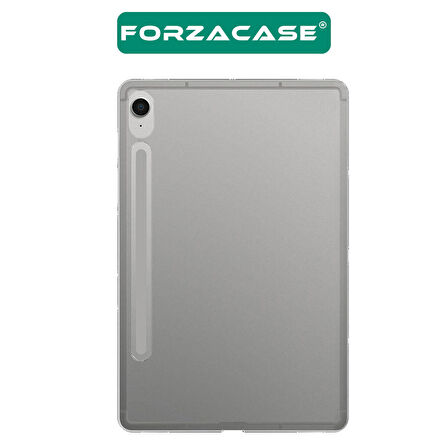 Forzacase Samsung Galaxy Tab S9 X710 ile uyumlu Silikon Kılıf Buzlu Şeffaf - FC013