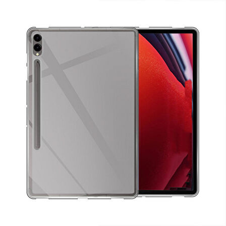 Forzacase Samsung Galaxy Tab S8 Plus 12.4 inch ile uyumlu Silikon Kılıf Buzlu Şeffaf - FC013