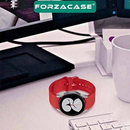 Forzacase Samsung Galaxy Watch 6 44mm ile uyumlu Silikon Kordon Kayış - FC163