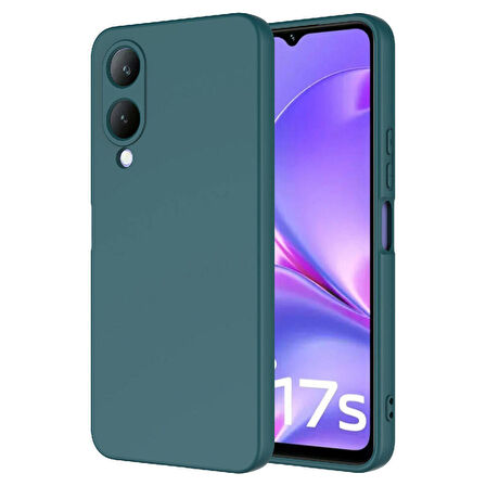 Forzacase Vivo Y17S ile uyumlu Liquid Serisi İçi Kadife Lansman Silikon Kılıf