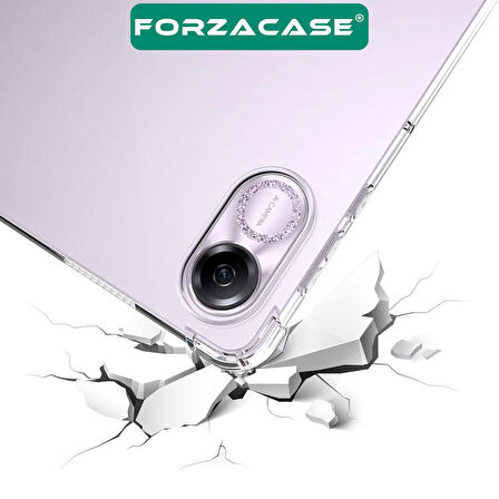 Forzacase Honor Pad X9 ile uyumlu Anti Shock Silikon Kılıf Şeffaf - FC014