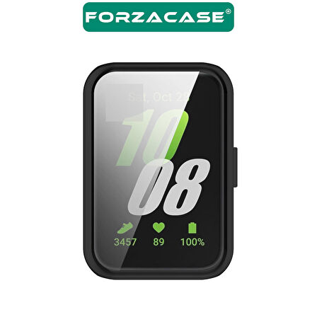 Forzacase Samsung Galaxy Fit 3 ile uyumlu Önü Kapalı Ekran Korumalı Silikon Kılıf - FC010