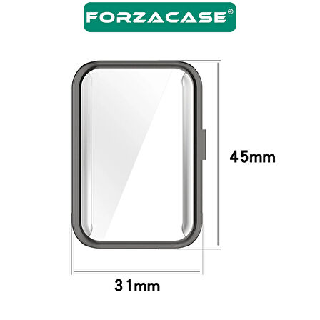 Forzacase Samsung Galaxy Fit 3 ile uyumlu Önü Kapalı Ekran Korumalı Silikon Kılıf - FC010