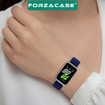 Forzacase Samsung Galaxy Fit 3 için Tokalı Silikon Kordon Kayış - FC440