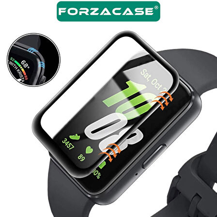Forzacase Samsung Galaxy Fit 3 ile uyumlu Silikon Kordon Kayış + Ekran Koruma Filmi - FC440