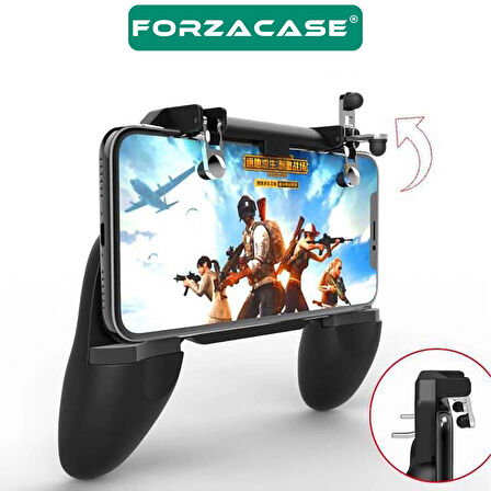 Forzacase 5.5’’-6.5’’ Telefonlar ile uyumlu Fansız Telefon Oyun Kolu PubG Tetik Düğmesi - FC1103