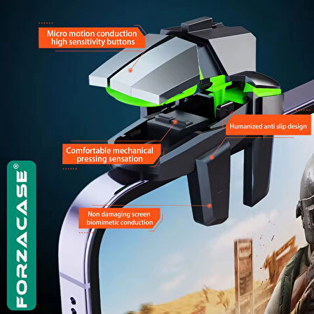 Forzacase Telefonlar için Gamepad Mobil Oyun Tetik Tuşları Mobil Game Oyun Aparatı - FC1104