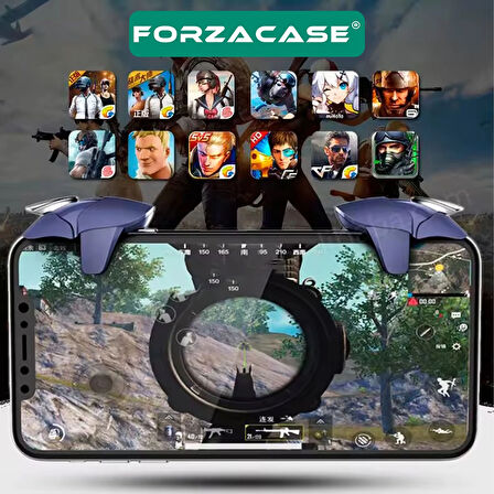 Forzacase Telefonlar için Gamepad Mobil Oyun Tetik Tuşları Mobil Game Oyun Aparatı - FC1105